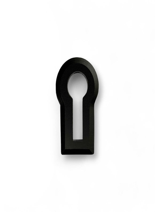 Moksh Plus Brass Fancy Key Hole Cover Heavy for Big Lock (Pack of 4 Pcs.) (Z-Black) - Image 1